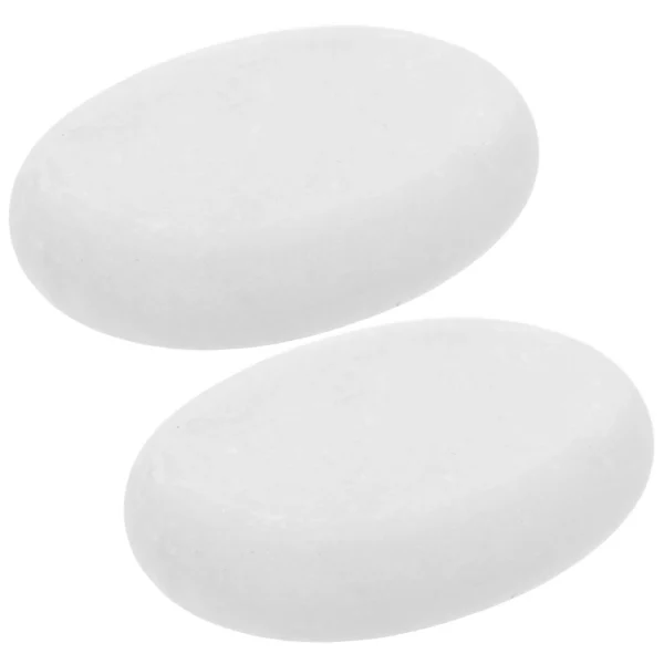 2Pcs Marble Massage Stones Hot Cold Compress Essential Oil Body Spa Massagers Smooth Surface Natural Material Marble Stone Set