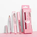 Lipliner&Lipstick Lip Gloss Set 3pcs/set Waterproof Long Lasting Lip Makeup Matte Travel Mini Set Women's Makeup Cosmetics - Image 3