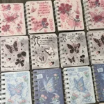 Rose Butterfly A7 Coil Book Ins High Value Romantic Thickened Small NoteBook Gift Book Korean Stationery Planner - Image 2