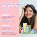 QUIYUM Fruit Fresh Collection 5-Piece Skincare Set Brightening Hydrating Anti-Age Facial Care for Dry Dull Skin - Image 5