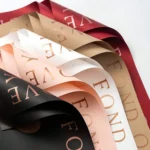 20 Sheets/Pack Gold Foil Heart Flower Wrapping Paper, Waterproof Floral Gift Packaging for Wedding, Birthday, Valentine's Day - Image 6