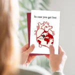 1pc "In Case You Get Lost,You Are Here" Greeting Card With Envelope For Valentine's Day,Anniversary,Wedding,Love Note For Couple - Image 6