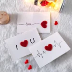 Love Postcard Valentines Day Gift Cards Wedding Invitation Greeting Cards Anniversary for Couples Handmade Valentines Day Gift