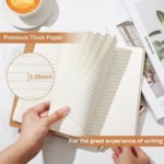 10 Pack A5 Journal Refill 5.5 x 8.2 Refillable Notebook Inserts A5 Paper Refill Kraft Travelers Journal Notebooks for Office Sch - Image 3