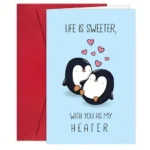 1pc Anniversary Birthday Card for Her Him Funny Birthday Card for Boyfriend Girlfriend Husband Wife Handmade Greeting Card (Life