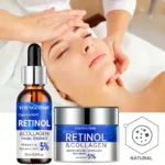 Retinol Cream Serum Combo Set Locks In Moisture Repairs Skin Smoothes Wrinkles Increases Elasticity For Younger Healthier Skin - Image 6