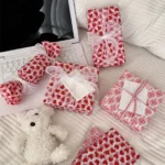 10pcs Tissue paper for gift wrapping with peach heart print Valentine's Day gift wrapping paper Festive decorations for lovers - Image 6