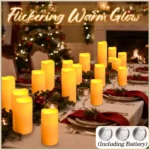 9-180pcs LED Candles with Flickering Flameless Candles Battery Operated Pillar Candles Wedding Decoration Candlelight Christmas - Image 3