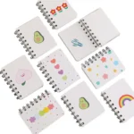 A7 Pocket Book Notebooks Small Flower Love Small Cute Side Flip Coil Book Student Mini Portable Flip Notepad - Image 5