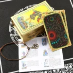 Pink Box Tarot Card Rider Gold Foil Exquisite Chess Card Game Divination Card Collection PVC Waterproof Board Cards Games - Image 6