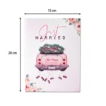 Valentine Wedding Car Balloon Flower Couple Pop up Card, Romantic 3D Greeting Card for Couples - Image 5