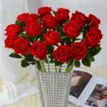 1/5/10/20pcs Roses Artificial Flowers Rose Flower Branch Artificial Red Roses Realistic Fake Rose for Wedding Home Decor - Image 8