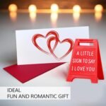 Mini Sign Valentine's Decoration Anniversary Present - Valentines Day Romantic I Love You Sign - Fun Boyfriend - Cute Birthday, Christmas, Wedding Gift for Girlfriend, Wife,...