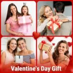 Turandoss Valentines Day Gifts for Kids Teen Girls - Dainty 18K Gold Plated Heart Initial A-Z Pendant Necklace Trendy Jewelry Heart Necklaces Birthday Valentines Day Gifts for...