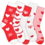 Valentines Day Gifts for Her Fuzzy Socks Gifts for Women Mom Wife Girlfriend Galentines Day Christmas Birthday