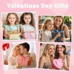 Valentines Day Gifts for Kids Women Girls - Colorful Beaded Initial Necklace Teen Girls Trendy Stuff Dainty Letter Choker Necklace Valentines Day Gifts for Her Mom Wife Jewelry