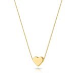 Zeffy Dainty Gold Heart Necklace for Women Trendy 14K Gold/Silver Plate Cute Heart Pendant Choker Necklaces Gold Love Heart Chain Necklace for Women Dainty Gold Jewelry Gifts...