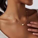 Zeffy Dainty Gold Heart Necklace for Women Trendy 14K Gold/Silver Plate Cute Heart Pendant Choker Necklaces Gold Love Heart Chain Necklace for Women Dainty Gold Jewelry Gifts...