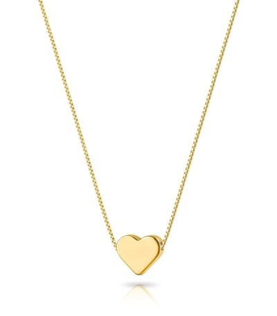 Zeffy Dainty Gold Heart Necklace for Women Trendy 14K Gold/Silver Plate Cute Heart Pendant Choker Necklaces Gold Love Heart Chain Necklace for Women Dainty Gold Jewelry Gifts...