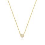 Zeffy Dainty Gold Heart Necklace for Women Trendy 14K Gold/Silver Plate Cute Heart Pendant Choker Necklaces Gold Love Heart Chain Necklace for Women Dainty Gold Jewelry Gifts...