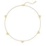 Zeffy Dainty Gold Heart Necklace for Women Trendy 14K Gold/Silver Plate Cute Heart Pendant Choker Necklaces Gold Love Heart Chain Necklace for Women Dainty Gold Jewelry Gifts...